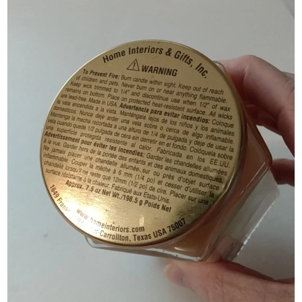 VTG Home Interiors Jar Candle Tropical Blend Scented New Never Burned Gift 4